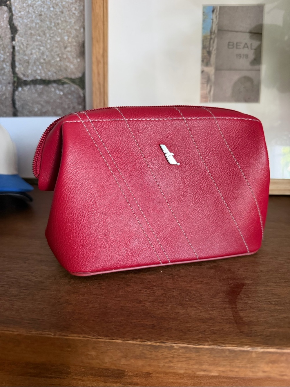 American Airlines Business Amenity Red Centennial 100 Years Bag